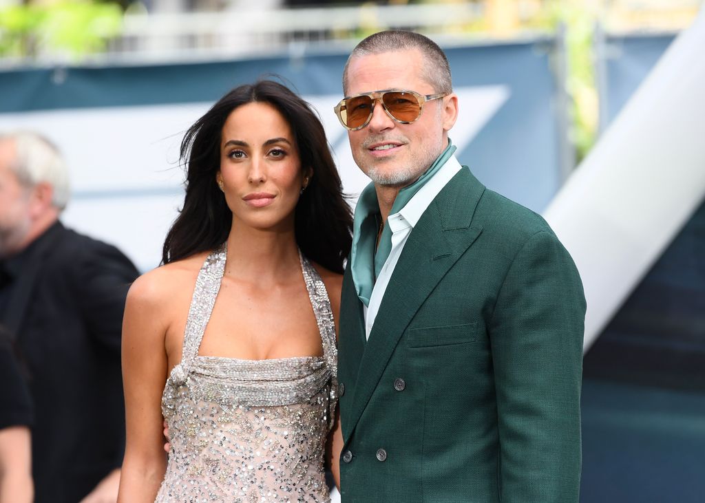 Ines de Ramon and Brad Pitt F1 premiere