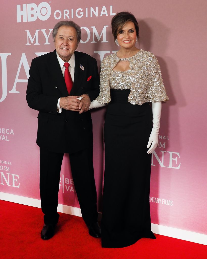 photo of mariska hargitay holding nelson sardelli hands