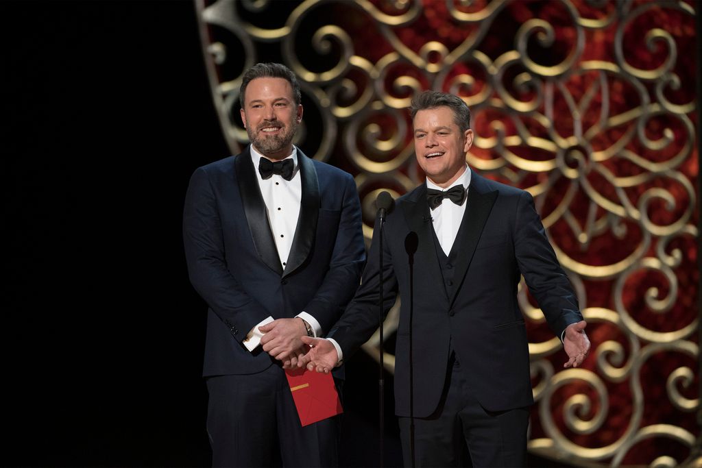 Ben Affleck and Matt Damon at the 89th Annual Academy Awards, 2017