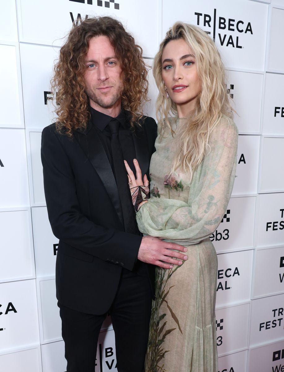 Jackson attended the premiere alongisde her fiance, Justin Long