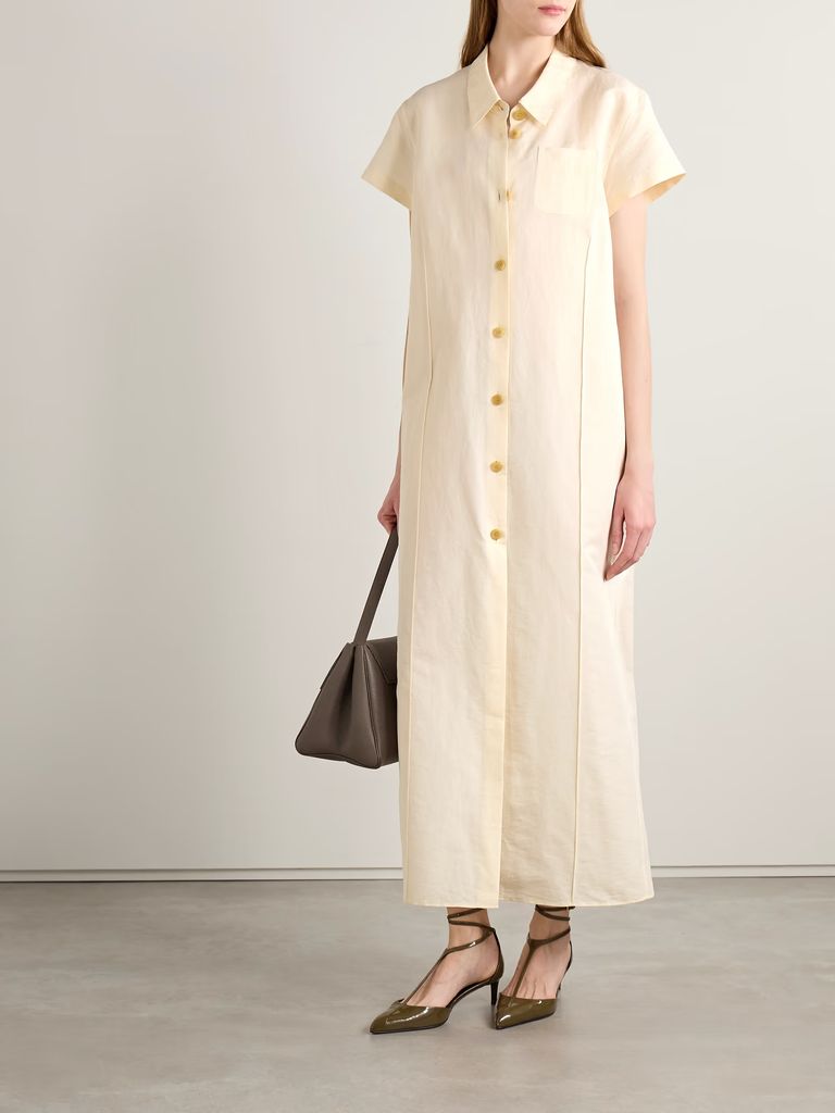 white shirt dress by khaite