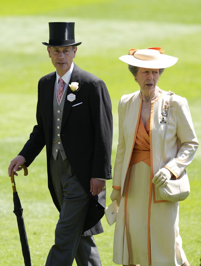 The Duke of Edinburgh and the Princess Royal in the parade ring