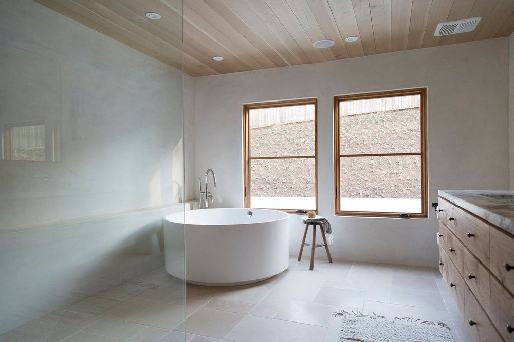 Master bathroom in Jon Hamm's home