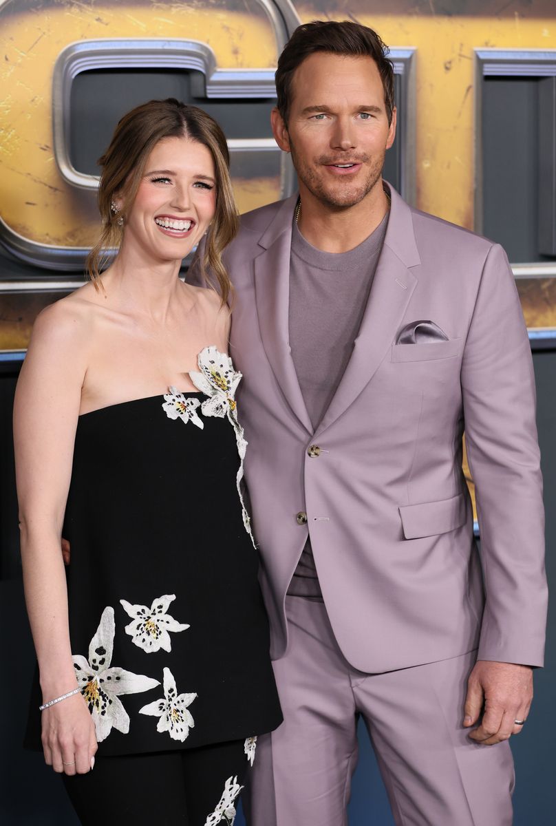 Katherine Schwarzenegger and Chris Pratt attend the world premiere of Netflix's "The Electric State" 