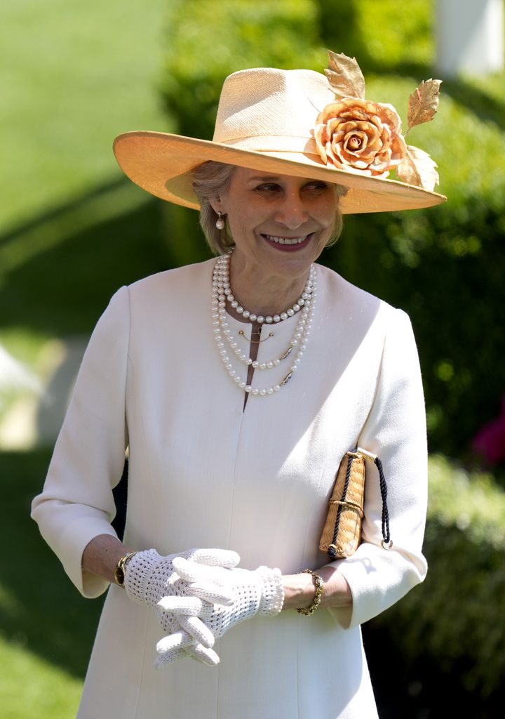 The Duchess of Gloucester in the parade ring