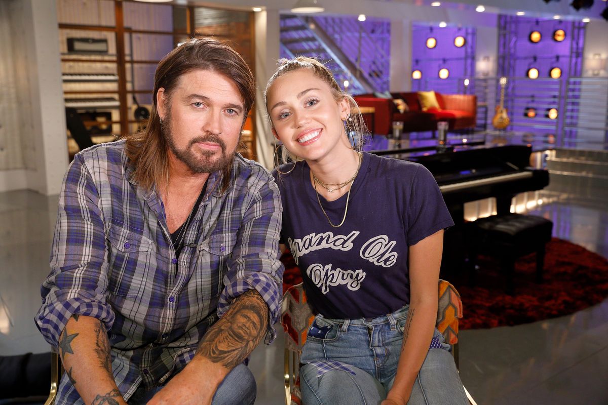 Billy Ray Cyrus and Miley Cyrus 