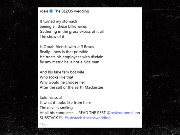 rosie o donnel lauren sanchez insta 1
