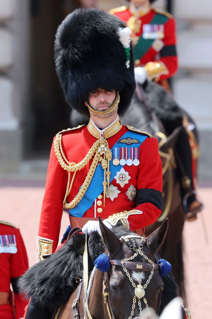 Prince William in uniform at Trooping The Colour 2025