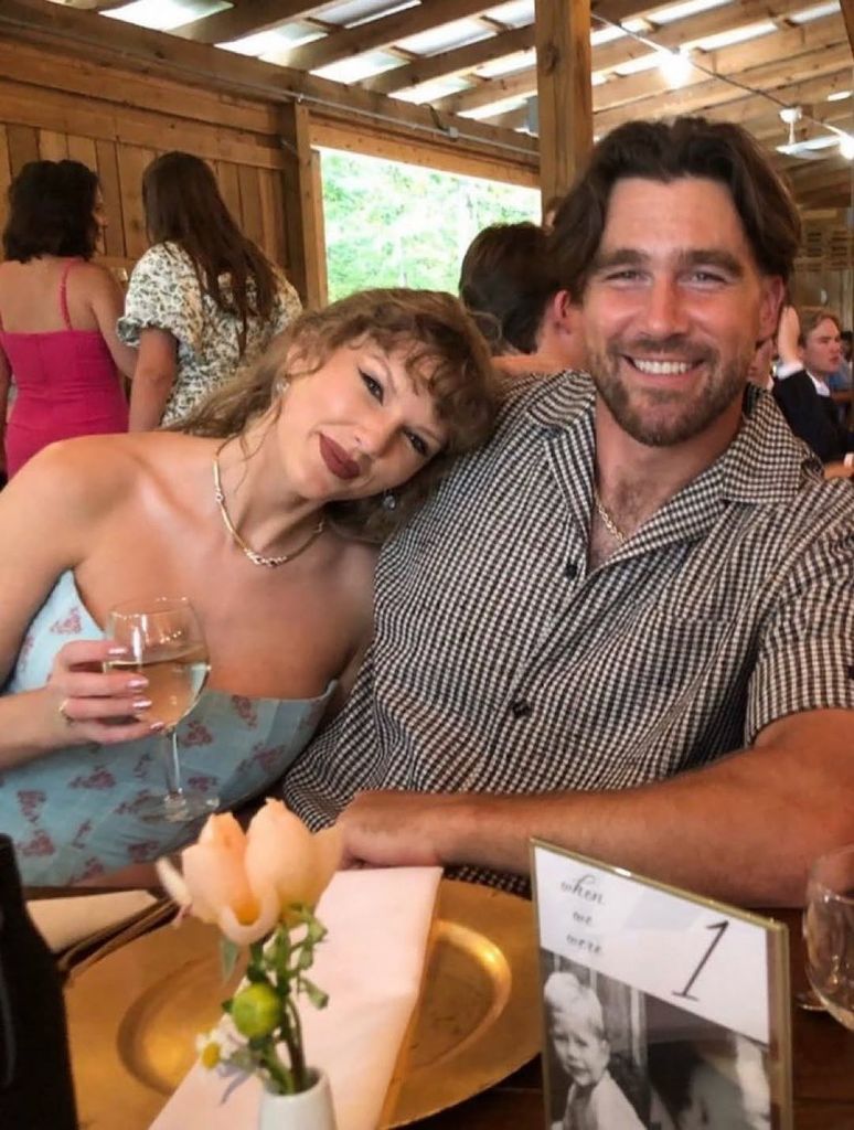Taylor and Travis at the wedding