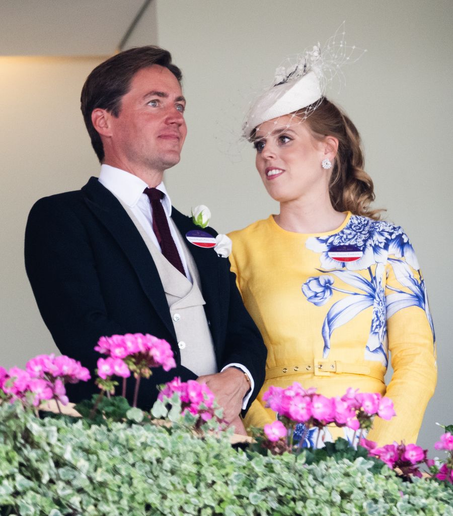 Edoardo Mapelli Mozzi and Princess Beatrice of York during day three of Royal Ascot