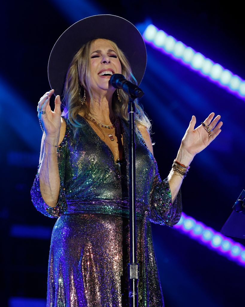 Rita Wilson performs during CMA Fest 2025 at the main stage at Nissan Stadium on June 06, 2025 in Nashville, Tennessee