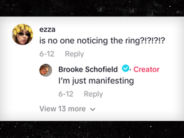 brooke schofield engaged comment tiktok sub