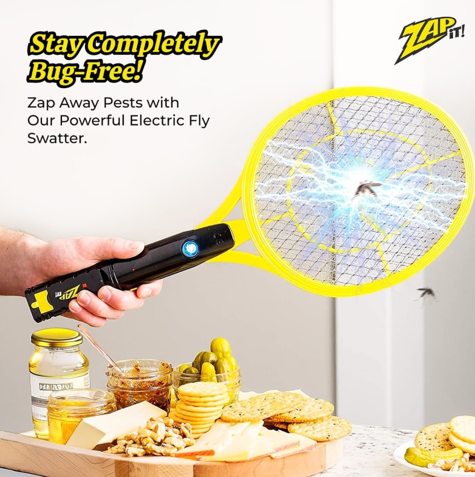ZAP IT Electric Fly Swatter Racket