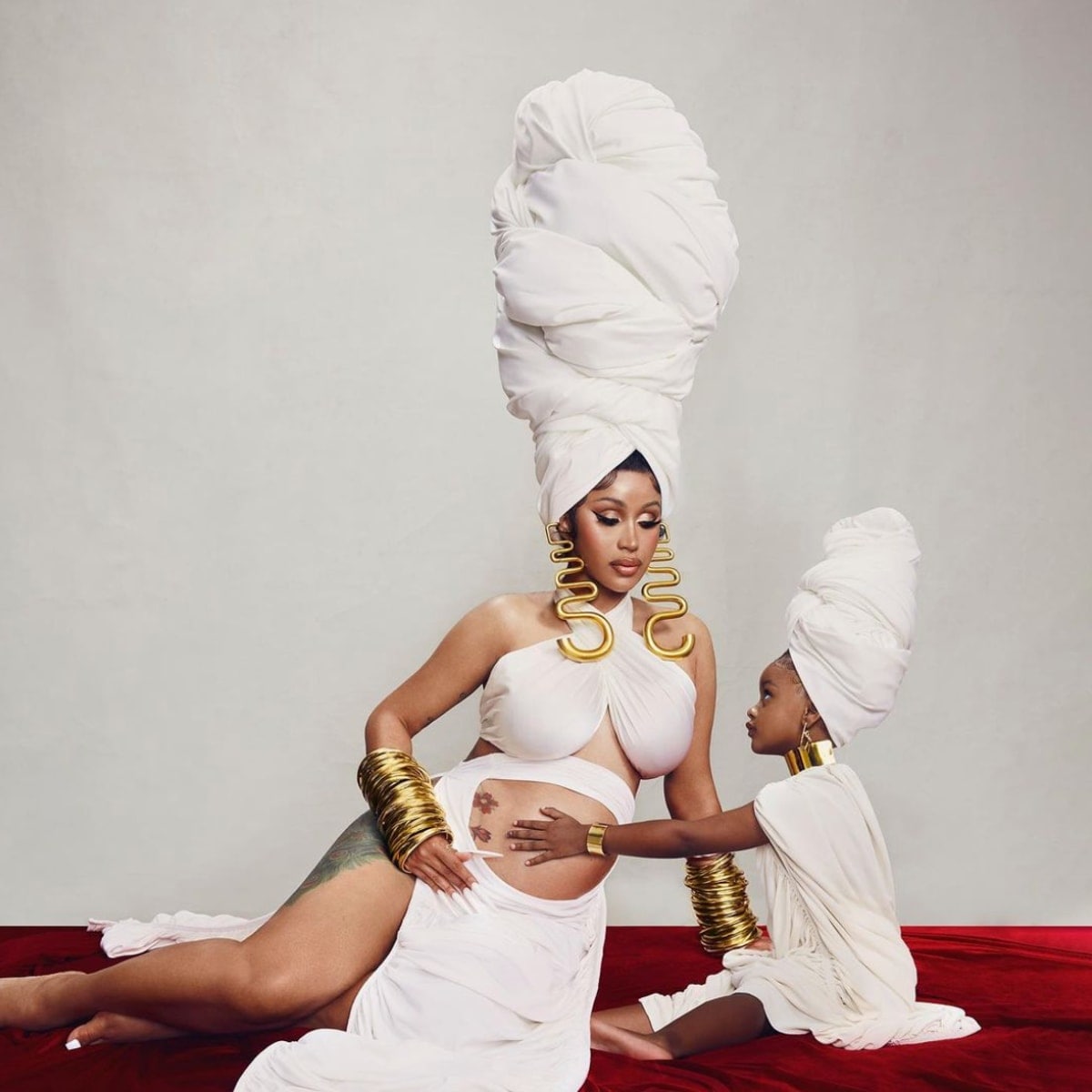 Cardi B and her daughter Kulture