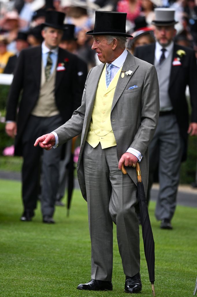 King Charles III attends day five of Royal Ascot at Ascot Racecourse on June 21, 2025 in Ascot