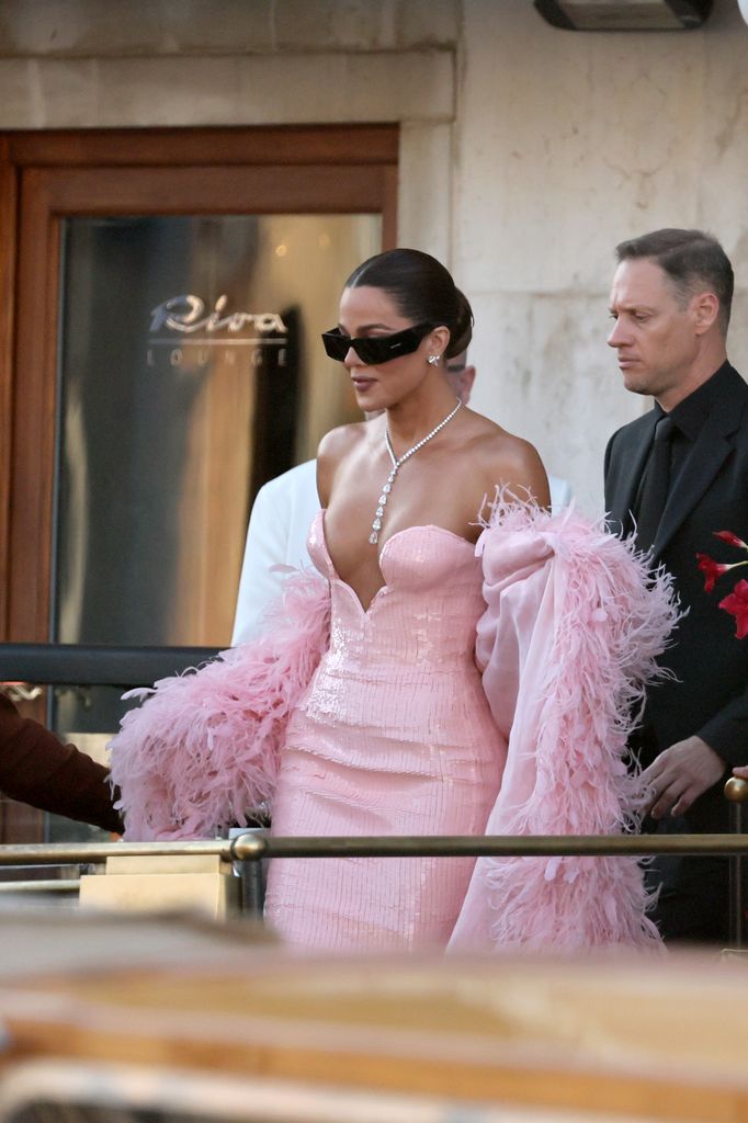 Khloe Kardashian sighting at the Jeff Bezos and Lauren Sanchez Wedding on June 27, 2025 in Venice, Italy. (Photo by Ernesto Ruscio/GC Images)