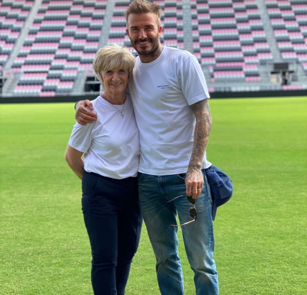 David shared throwback snaps of himself and his mum for her birthday