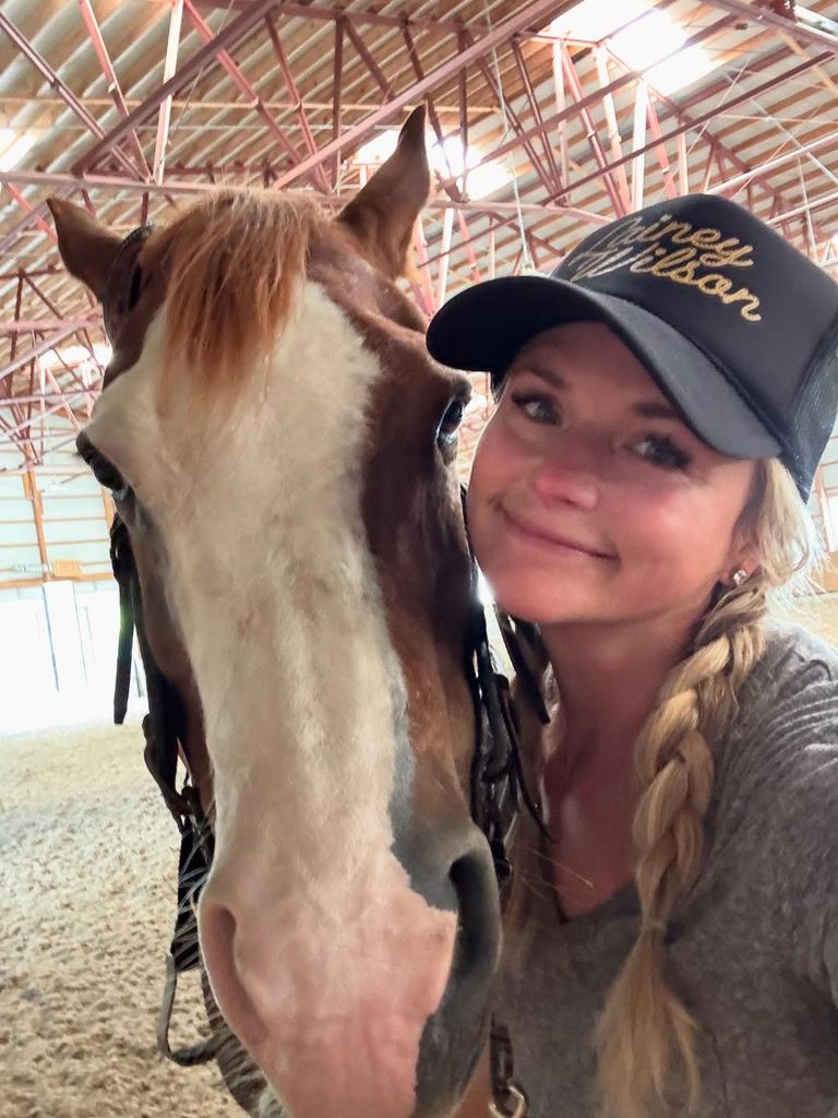Miranda in her happy place at home 