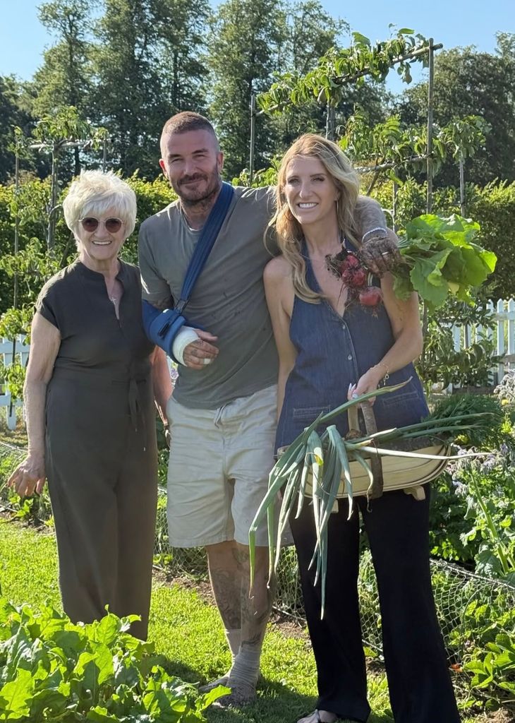 David and his mum Sandra, and sister Joanne