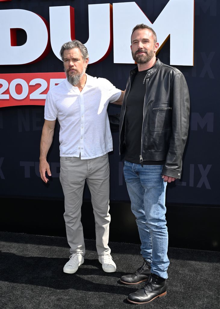Matt Damon and Ben Affleck attend Netflix Tudum 2025: The Live Event at The Kia Forum on May 31, 2025 in Inglewood, California