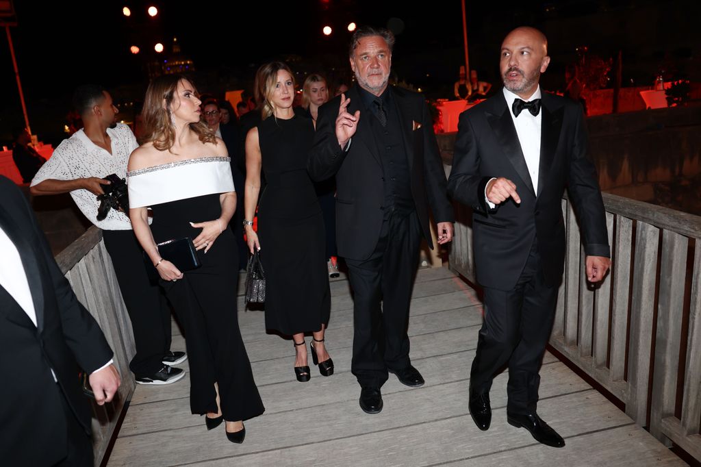 Russell with his girlfriend