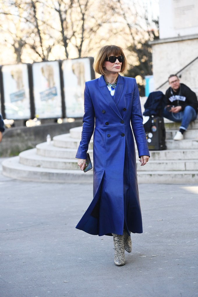 Anna Wintour during Paris Fashion Week 2019