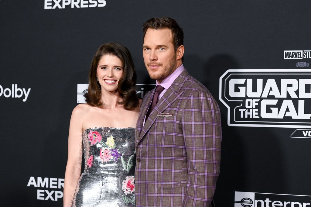 Katherine Schwarzenegger with Chris Pratt at a premiere