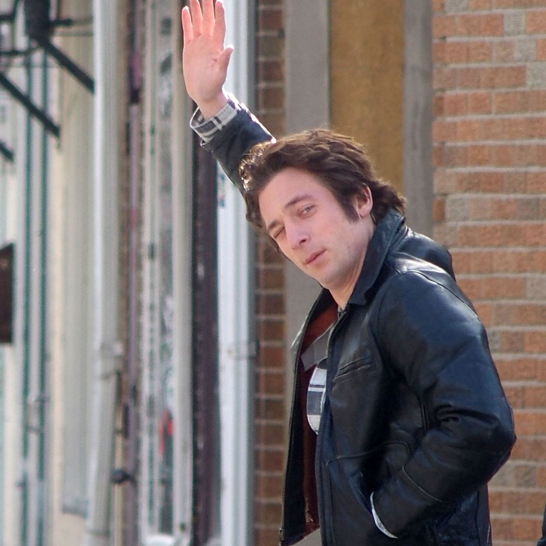 Jeremy Allen White is seen on the set of the Bruce Springsteen biopic "Deliver Me From Nowhere" on January 10, 2025 in Freehold, New Jersey.