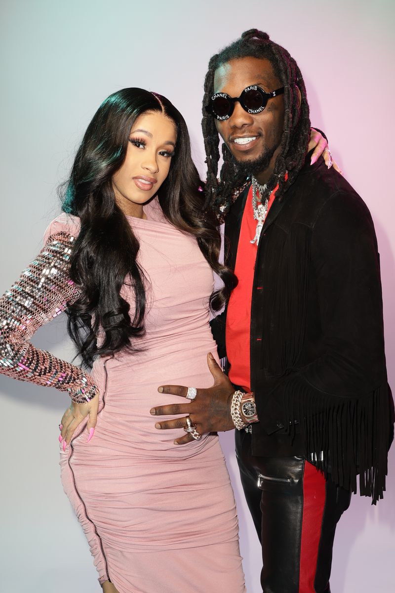 Cardi B, Offset backstage at the Mandalay Bay Resort and Casino in Las Vegas, NV on April 26, 2018 -- (Photo by: John Parra/Telemundo/NBCU Photo Bank/NBCUniversal via Getty Images)