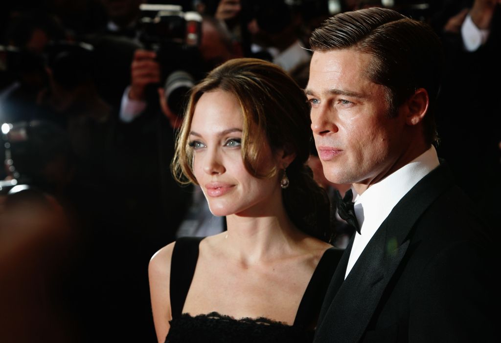 Actors Brad Pitt and Angelina Jolie attend the premiere for the film "A Mighty Heart" at the Palais des Festivals during the 60th International Cannes Film Festival on May 21, 2007 in Cannes, France