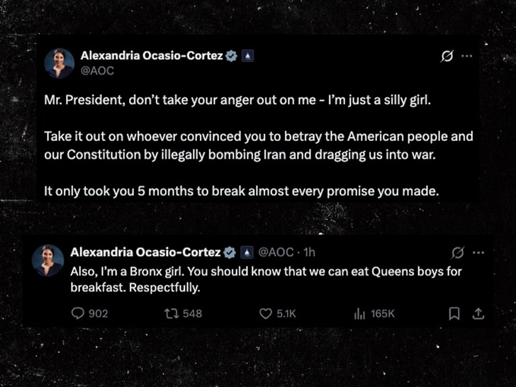 AOC response to trump