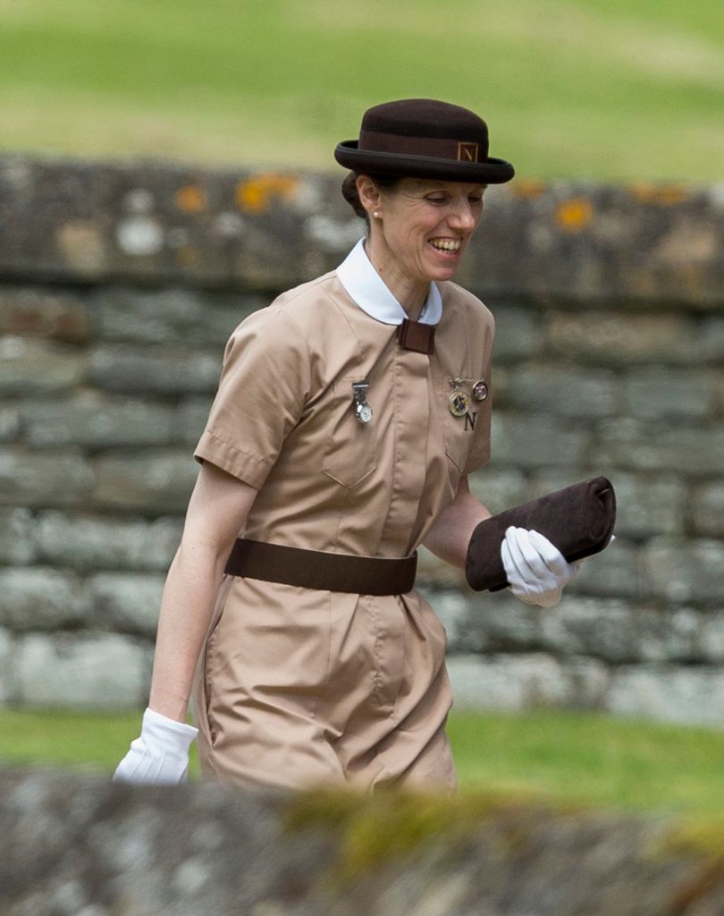  Maria Teresa Turrion Borrallo attends the wedding of Pippa Middleton and James Matthews at St Mark's Church in 2017