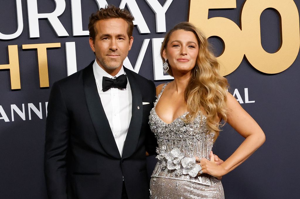 Ryan Reynolds and Blake Lively attend SNL50: The Anniversary Special on February 16, 2025 at 30 Rockefeller Center in New York City.