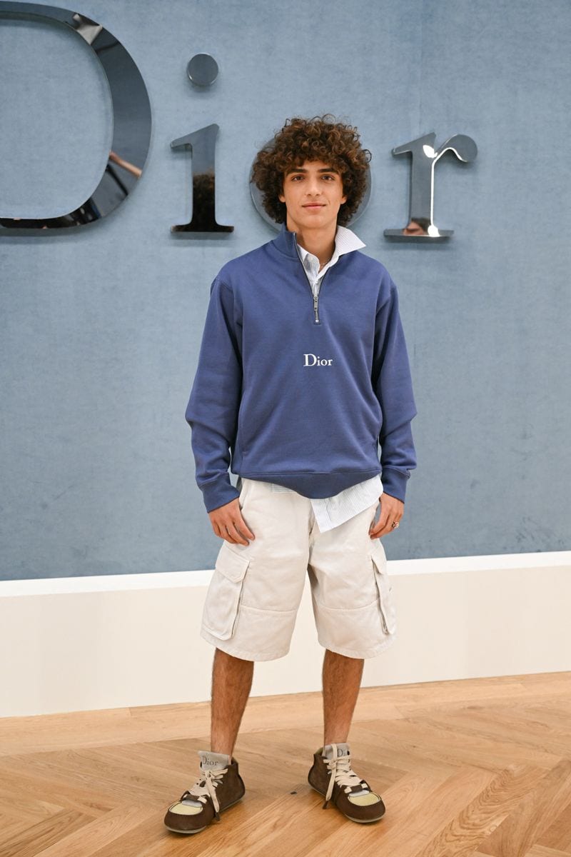 Levi McConaughey was one of the guests at Dior's Fashion Show