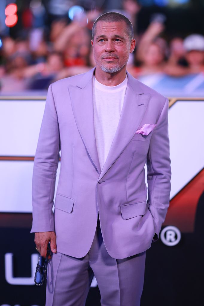 Brad Pitt with buzz cut
