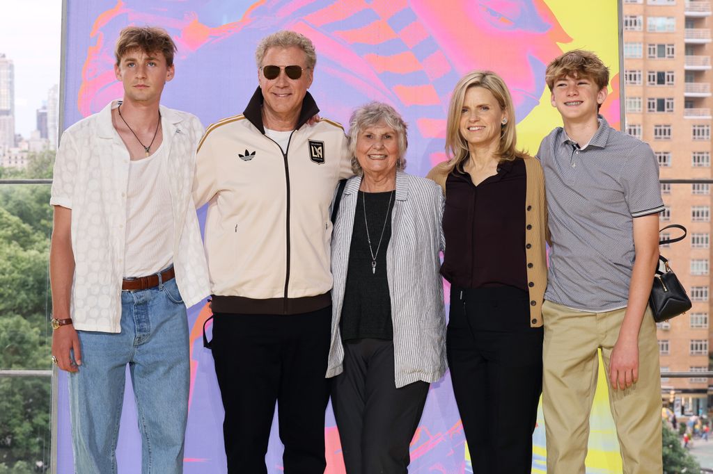 Will Ferrel and his son Axel at a movie premiere