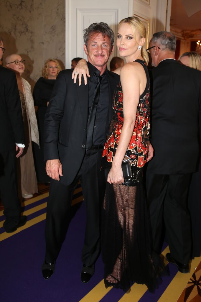 Sean Penn and Charlize Theron attend the AIDS Solidarity Gala at Hofburg Vienna on May 16, 2015 in Vienna, Austria