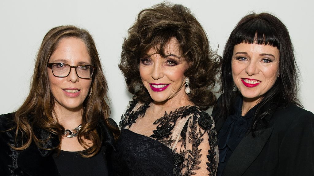 Katy Kass, Joan Collins and Tara Newley