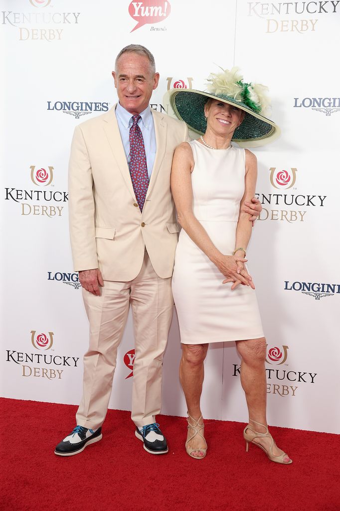 Bill Higgins and Barbara Corcoran attend the 141st Kentucky Derby at Churchill Downs on May 2, 2015 in Louisville, Kentucky