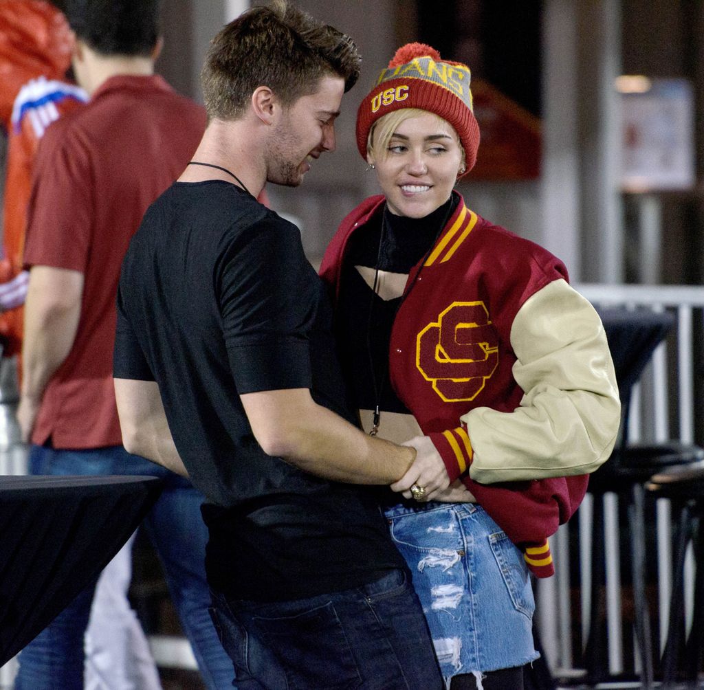 Singer Miley Cyrus and Patrick Schwarzenegger are seen on November 13, 2014 in Los Angeles, California