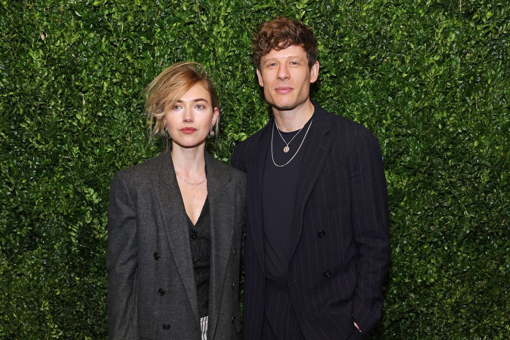 Imogen Poots standing next to James Norton