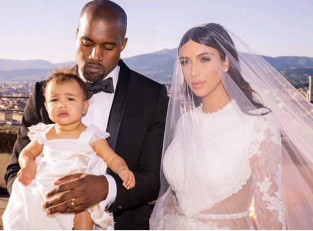 kim kardashian kanye west north wedding