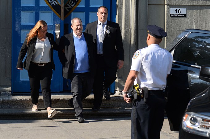 Harvey Weinstein Leaves The NYPD