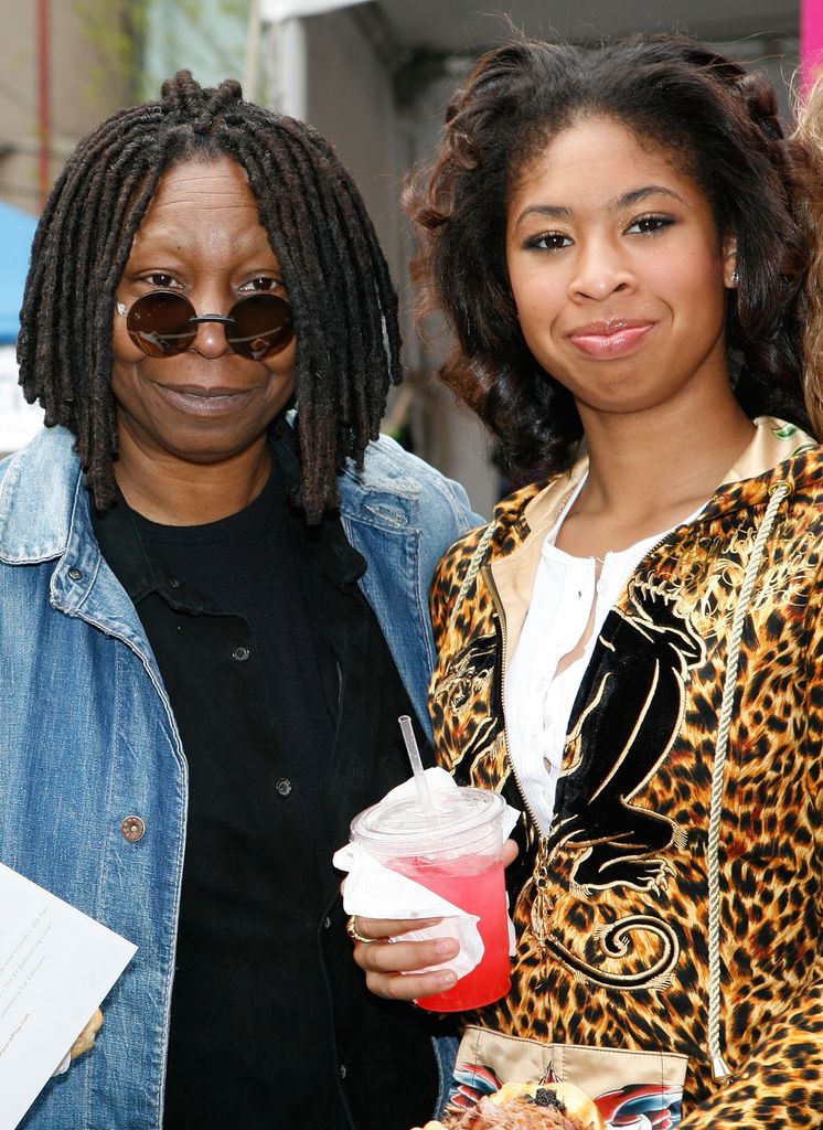 Actress Whoopi Goldberg and granddaughter Amarah Skye Martin attend the Family Festival Street Fair & Tribeca ESPN Sports Day during the 2008 Tribeca Film Festival