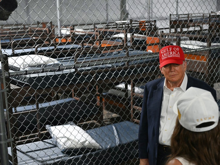 donald trump tours alligator alcartaz getty