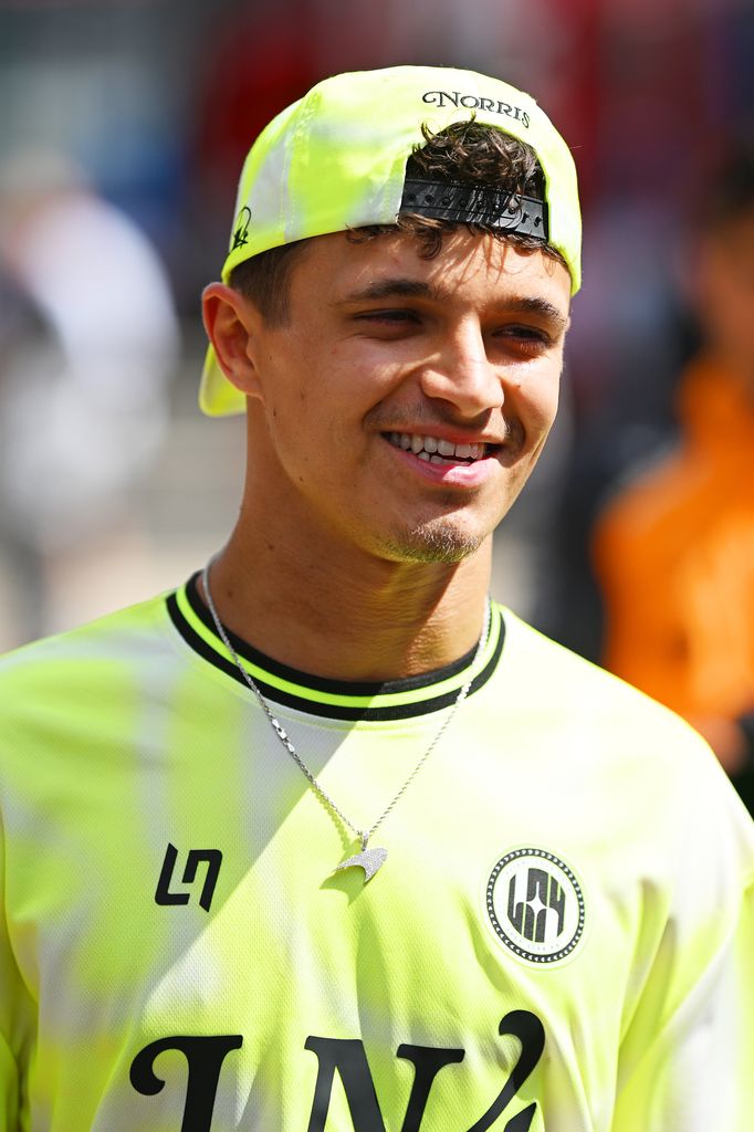 Lando Norris at the British Grand Prix at Silverstone Circuit, England in July 2025