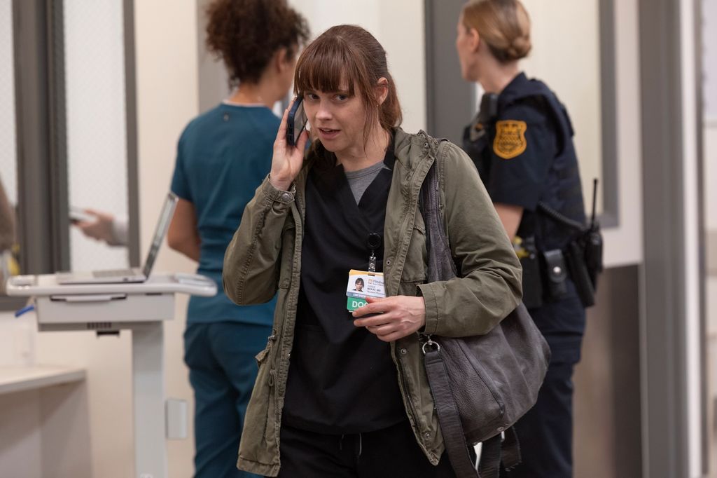 Fiona Dourif as Dr Cassie McKay in The Pitt