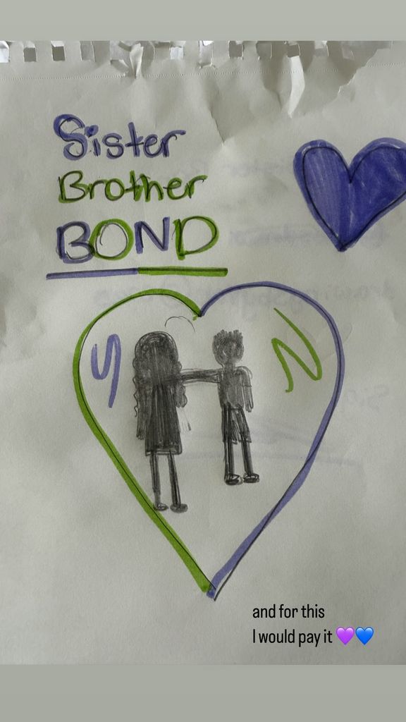 photo of drawing done by savannah guthrie daughter 