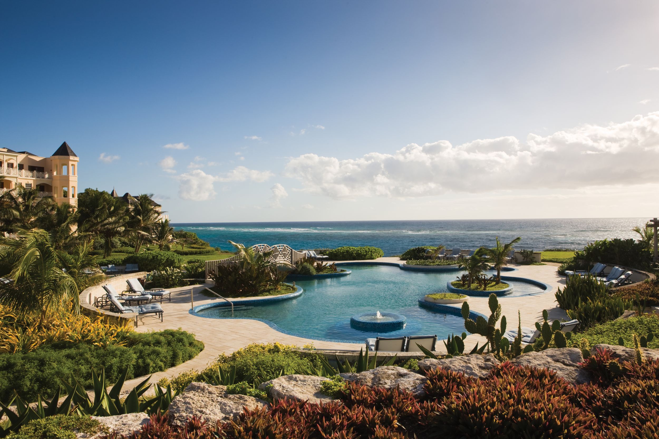 outdoor pool at the crane hotel Barbados