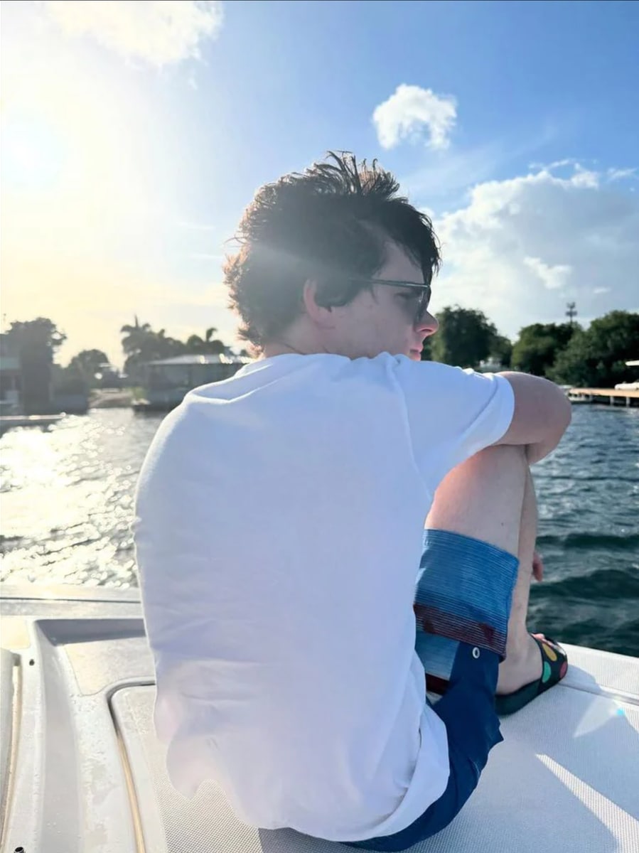 Valentino is making the most of summer break